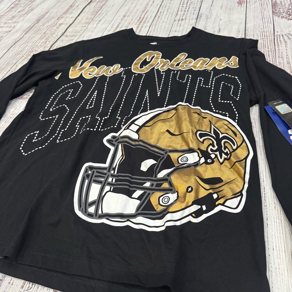 Starter NFL New Orleans Saints Long Sleeve Shirt NWT L - Picture 3 of 13